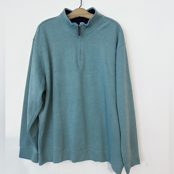 Lands' End Other - Lands End Blue green Men's 1/4 Zip-Up Sweater size XXL (G-36)